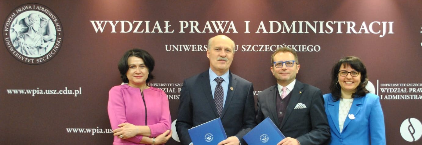 Podpisanie porozumienia o współpracy z Wydziałem Prawa i Administracji Uniwersytetu Szczecińskiego