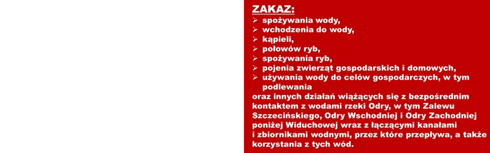 Zakaz korzystania z wód Odry przedłużony do 25 sierpnia